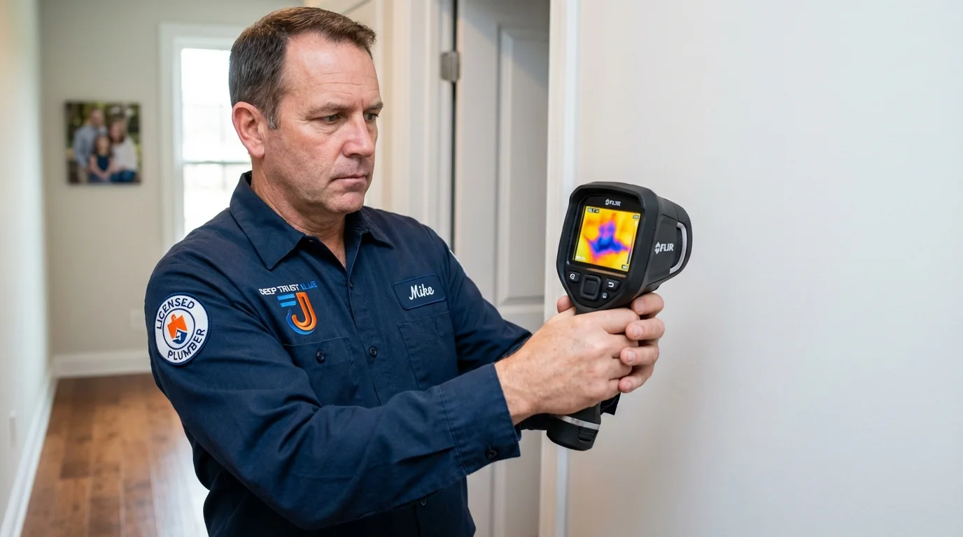 Thermal imaging leak detection by Johns Plumbing LLC in Wildomar
